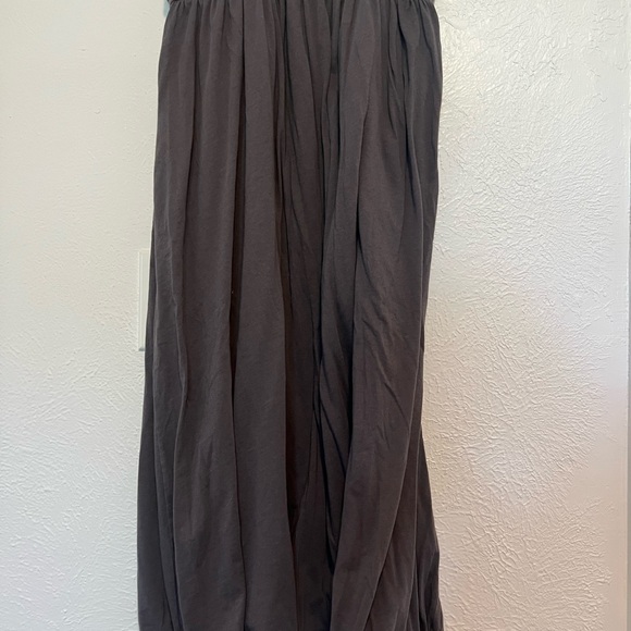 Garnet Hill Charcoal Maxi Skirt - Picture 3 of 8